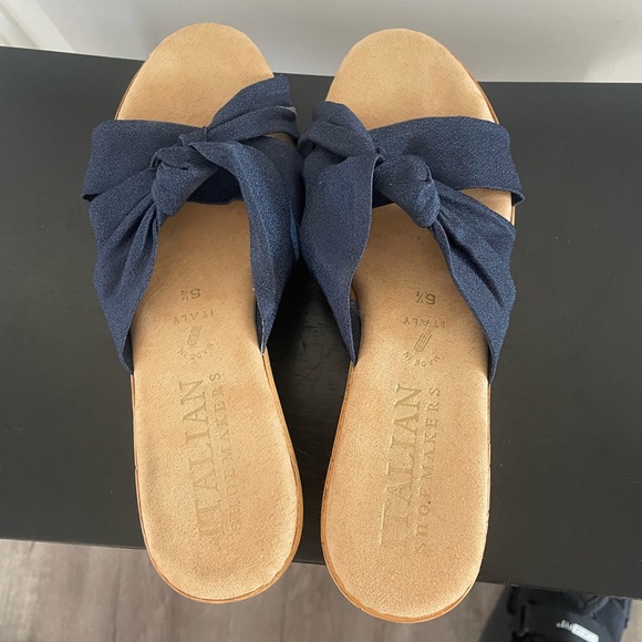 Navy wedges size 6.5. In original box - Picture 5 of 7